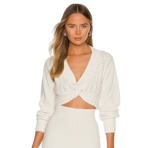 Free People Emilie Knit Knot-Front Pullover Sweater - BNWT